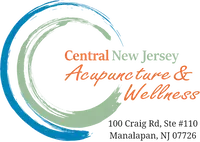 Central New Jersey Acupuncture & Wellness logo with address 100 Craig Rd, Suite 110, Manalapan NJ