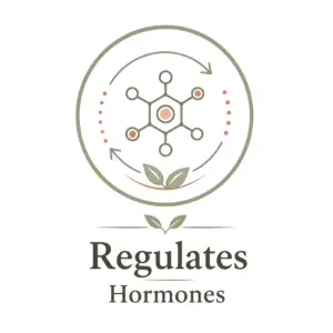 Illustration showing how fertility acupuncture supports healthy hormone regulation.